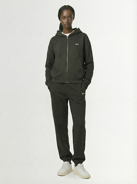 SOTF: Full zip hoodie - Army Green - women_1 | Luisa Via Roma