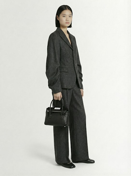 Maison Margiela: Single breast wool blazer - women_1 | Luisa Via Roma