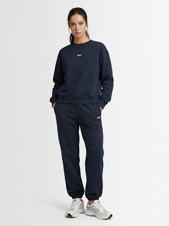 SOTF: Standard crewneck sweatshirt - ネイビー - women_1 | Luisa Via Roma