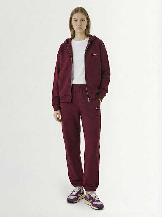 SOTF: Pantaloni joggers - Bordeaux - women_1 | Luisa Via Roma