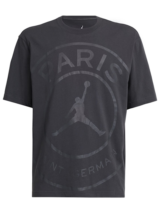 Jordan: Paris Saint Germain logo t-shirt - men_0 | Luisa Via Roma