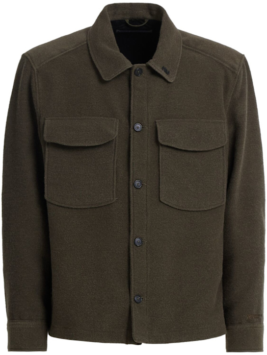 Massimo Osti Studio: Wool & cotton overshirt - men_0 | Luisa Via Roma