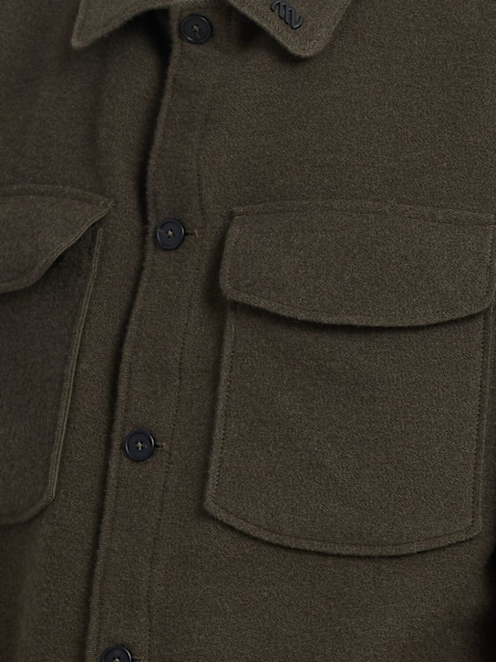 Massimo Osti Studio: Wool & cotton overshirt - men_1 | Luisa Via Roma