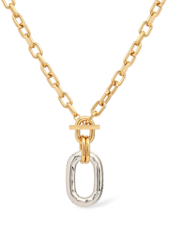 Rabanne: Chain necklace - Gold/Silver - women_0 | Luisa Via Roma
