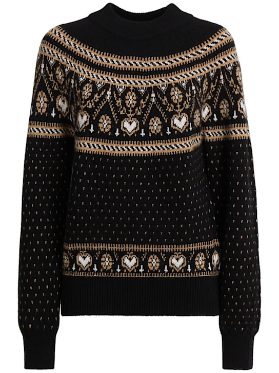 Khaite: Guy cashmere sweater - Black Camel - women_0 | Luisa Via Roma