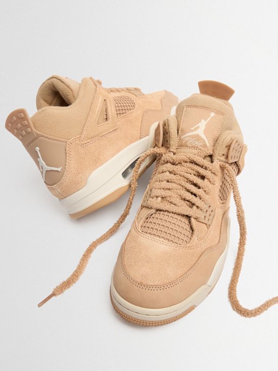 Jordan: Air Jordan 4 Retro运动鞋 - 米黄色 - women_1 | Luisa Via Roma