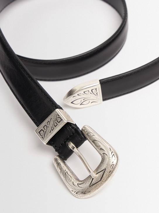 Anderson's: Leather belt - Black - men_1 | Luisa Via Roma