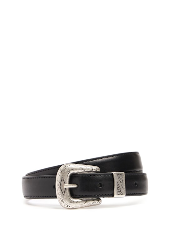 Anderson's: Leather belt - Black - men_0 | Luisa Via Roma