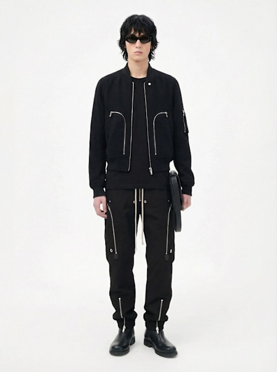 Rick Owens: Bauhaus cargo wool pants - Black - men_1 | Luisa Via Roma