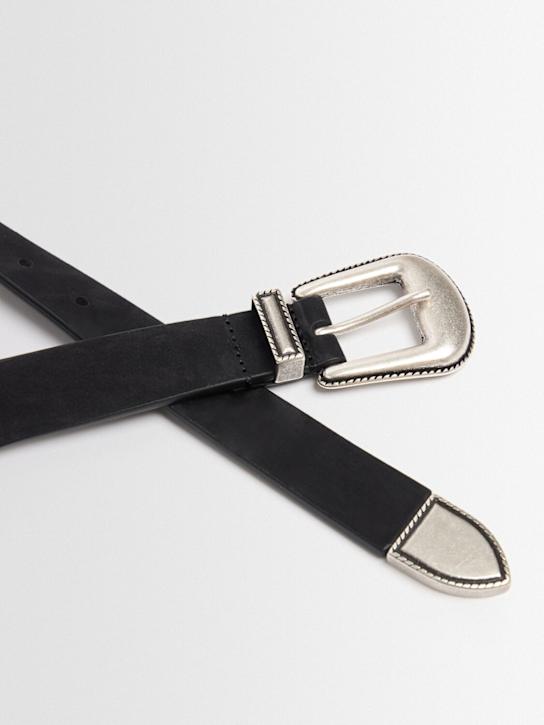 Anderson's: Leather belt - Black - men_1 | Luisa Via Roma