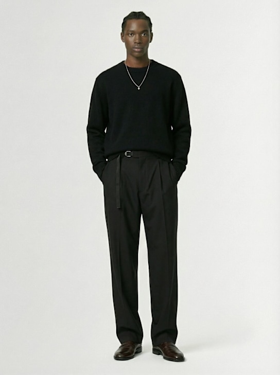 Seven Gauge: Wool blend pants - men_1 | Luisa Via Roma