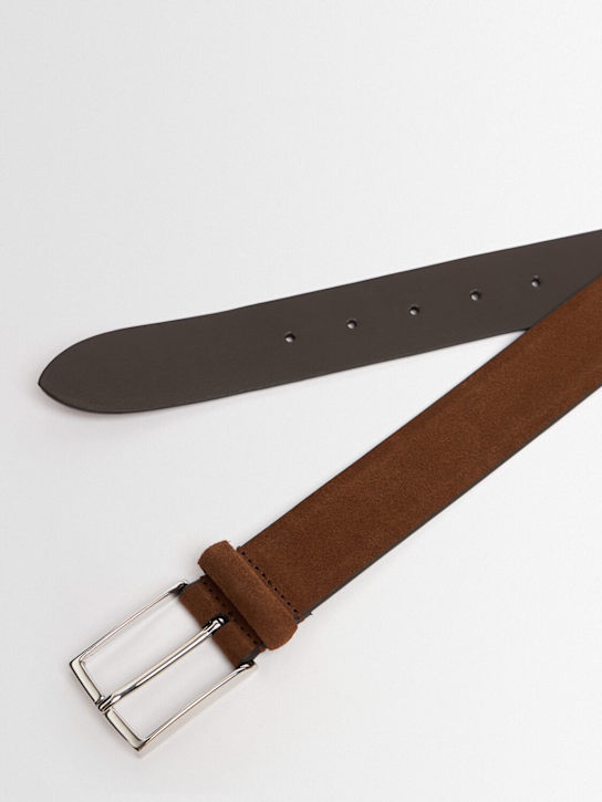 Anderson's: Suede belt - Tobacco - men_1 | Luisa Via Roma