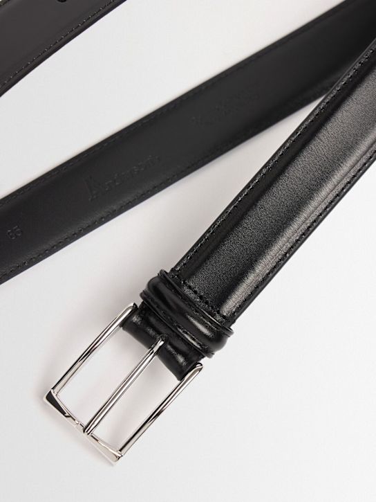 Anderson's: Leather belt - 黑色 - men_1 | Luisa Via Roma