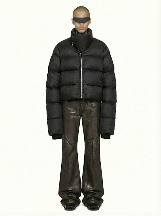 Rick Owens: Bolan cotton denim jeans - Bronze - men_1 | Luisa Via Roma