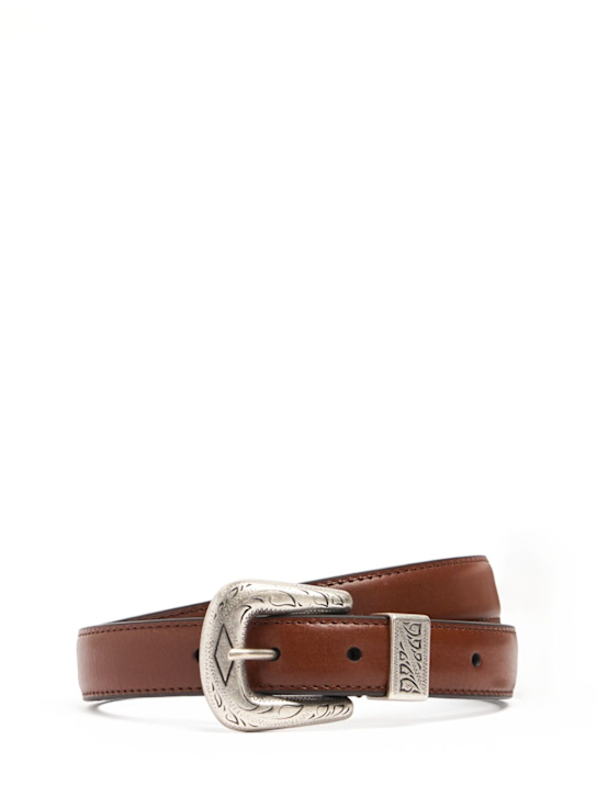 Anderson's: Leather belt - タバコ - men_0 | Luisa Via Roma