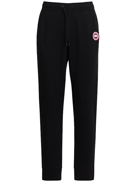 Canada Goose: Huron cotton sweatpants - men_0 | Luisa Via Roma
