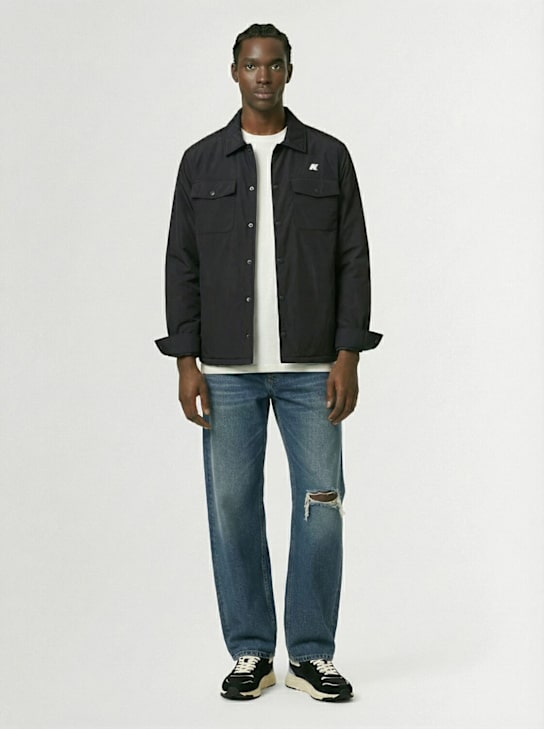 K-Way: Umbert plain warm nylon shirt jacket - men_1 | Luisa Via Roma