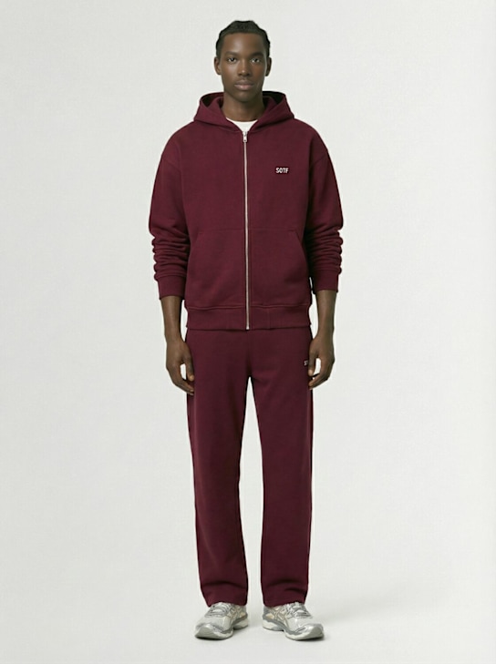 SOTF: Full zip hoodie - Bordeaux - men_1 | Luisa Via Roma