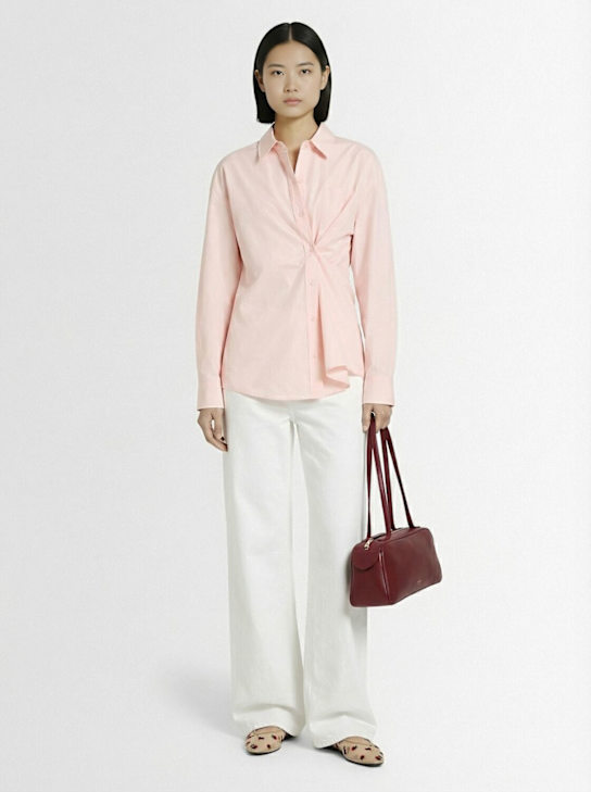 The Frankie Shop: Ornella cotton wrapped shirt - women_1 | Luisa Via Roma