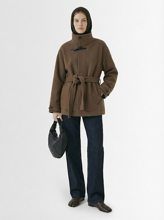 Lemaire: Short wool duffle coat - women_1 | Luisa Via Roma