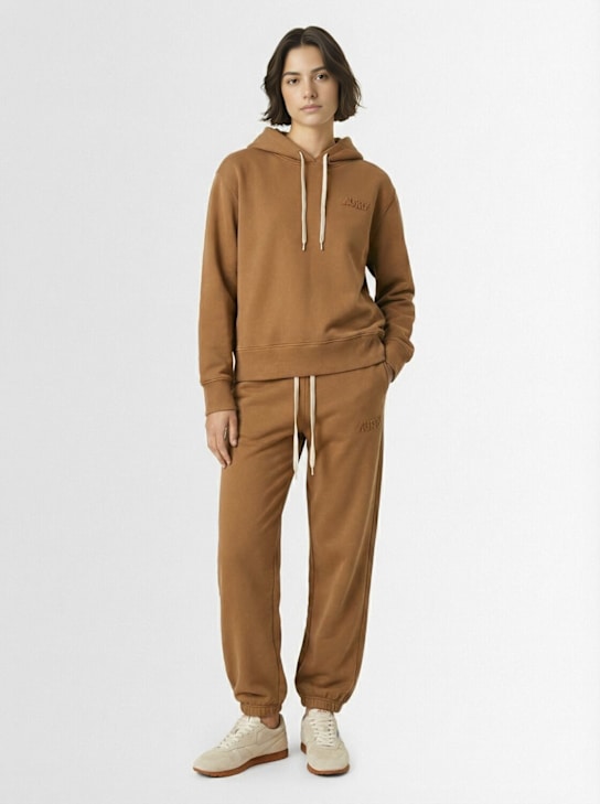 Autry: Heavy cotton blend hoodie - Walnut - women_1 | Luisa Via Roma
