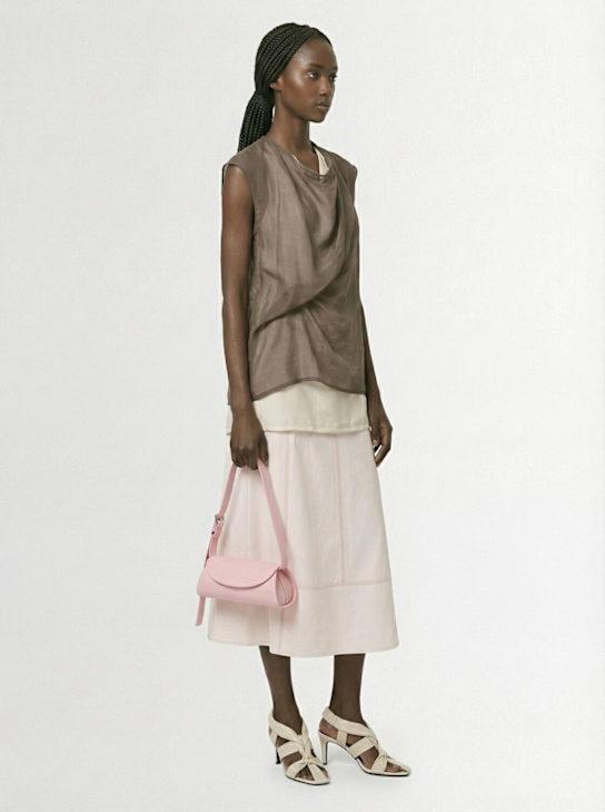 Jil Sander: Cannolo leather bag - women_1 | Luisa Via Roma