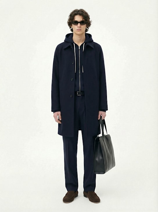 The Core: Chinohose aus Wolltwill - Schwarz - men_1 | Luisa Via Roma