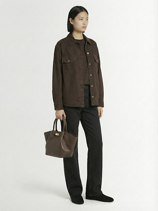 DeMellier: The Midi New York grain leather tote bag - women_1 | Luisa Via Roma