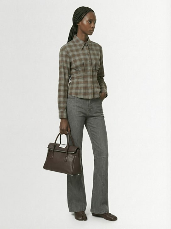 Maison Margiela: Medium E/W 5ac Handbag leather bag - women_1 | Luisa Via Roma