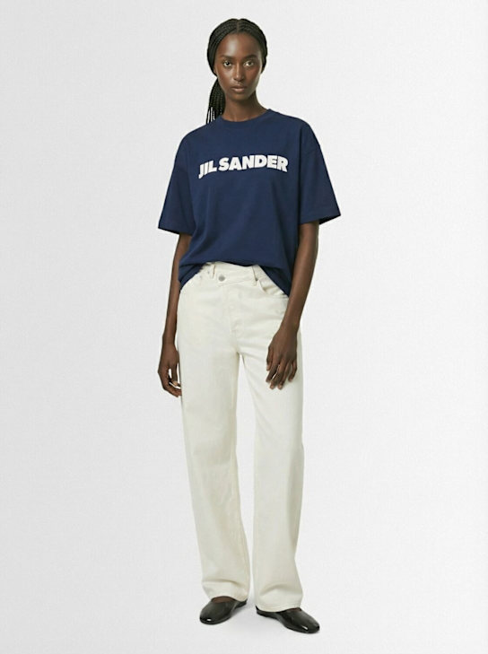 Jil Sander: T-Shirt mit Jil Sander-Logo - women_1 | Luisa Via Roma