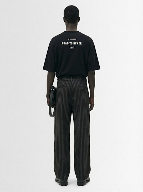 Ann Demeulemeester: Dieter high comfort fit t-shirt - Black - men_1 | Luisa Via Roma