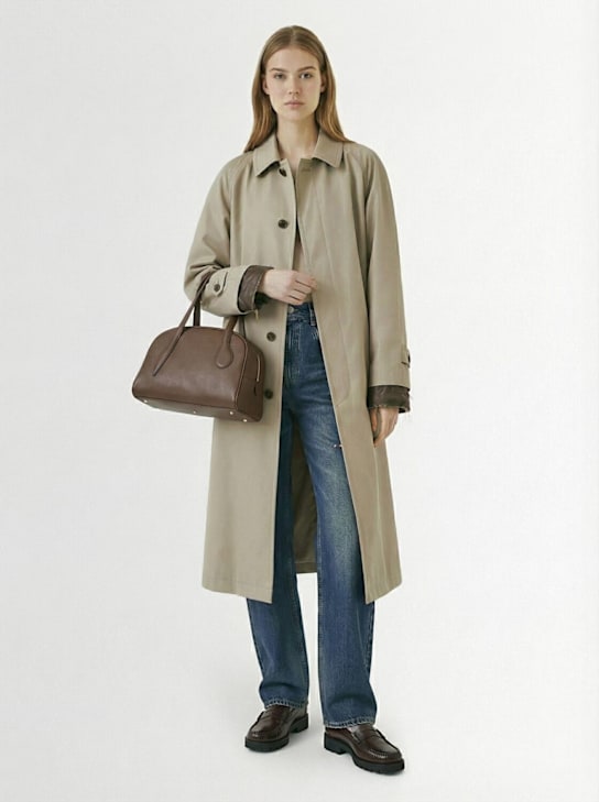 Liffner: Mini Bowling leather top handle bag - women_1 | Luisa Via Roma