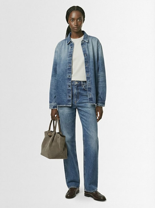 DeMellier: The Midi New York suede tote bag - women_1 | Luisa Via Roma