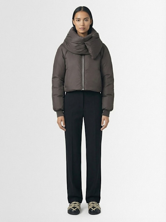 Rick Owens DRKSHDW: 羽绒飞行员夹克 - 古铜色 - women_1 | Luisa Via Roma