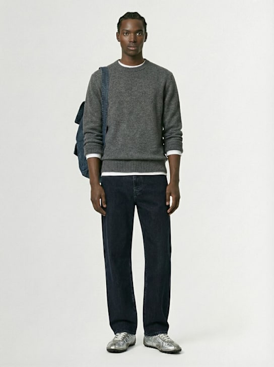 Seven Gauge: Wool knit crewneck sweater - men_1 | Luisa Via Roma