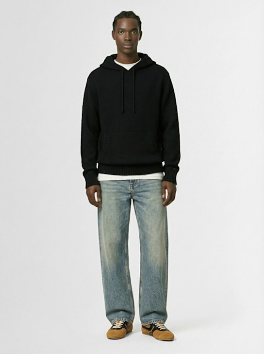 Seven Gauge: Hooded wool knit sweatshirt - men_1 | Luisa Via Roma