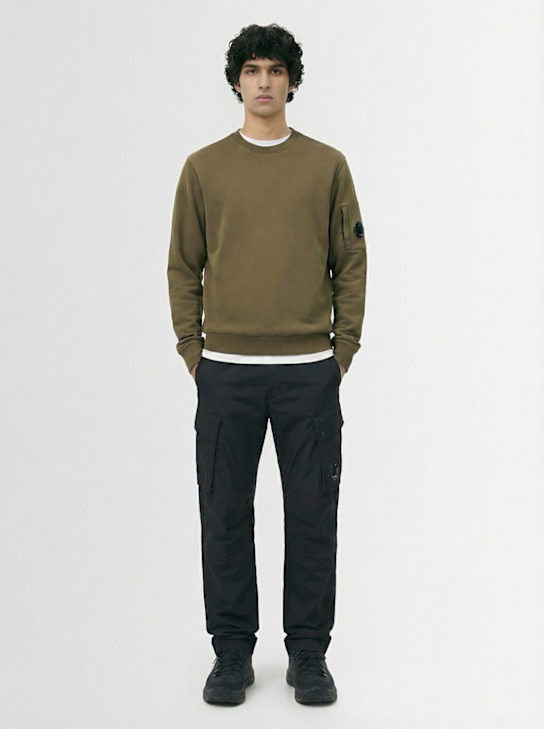 C.P. Company: Light cotton fleece crewneck sweatshirt - men_1 | Luisa Via Roma