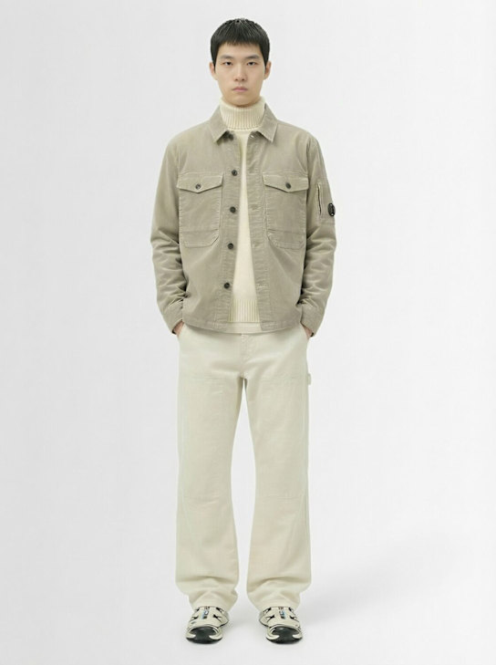 C.P. Company: Cotton blend lens overshirt - men_1 | Luisa Via Roma