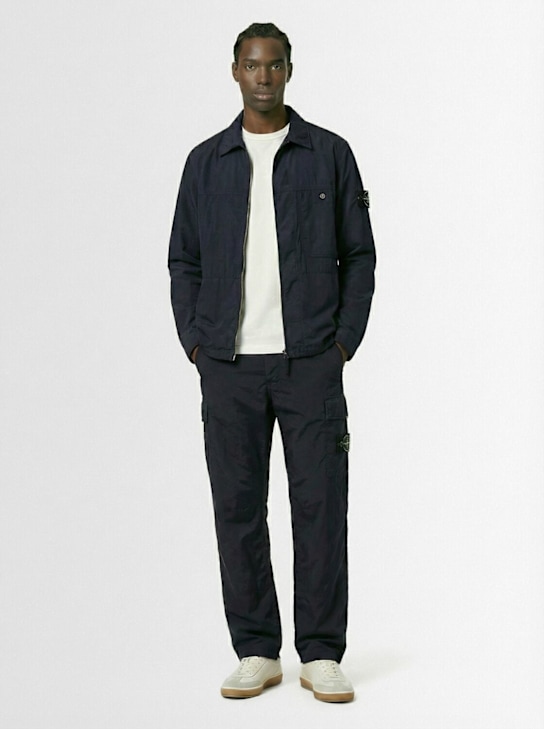 Stone Island: Nylon pants - men_1 | Luisa Via Roma