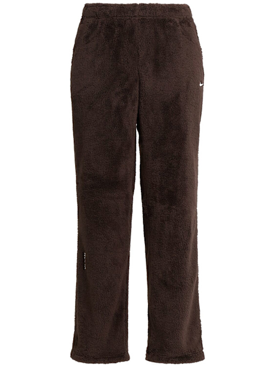 Nike: Nocta plush sweatpants - Baroque Brown - men_0 | Luisa Via Roma