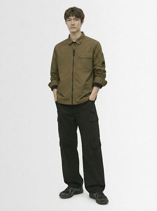 C.P. Company: Cotton gabardine overshirt - men_1 | Luisa Via Roma