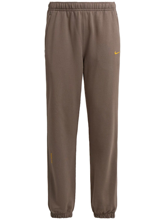 Nike: Nocta Fleece pants - Olive Grey - men_0 | Luisa Via Roma