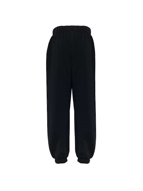 Kiddin: Pantaloni in felpa di cotone - Nero - kids-girls_1 | Luisa Via Roma