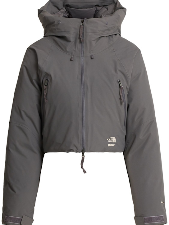 The North Face: SKIMS cropped insulated jacket - Sk Gunmetal - women_0 | Luisa Via Roma