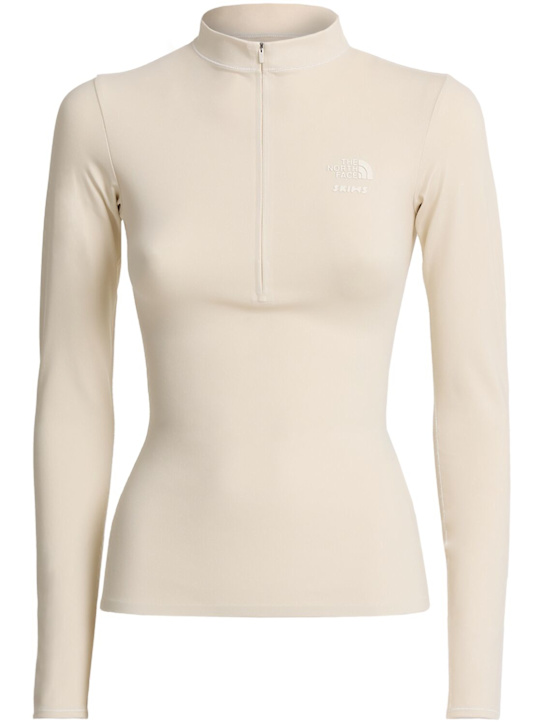 The North Face: SKIMS Refina long sleeve top - Sk Bone - women_0 | Luisa Via Roma