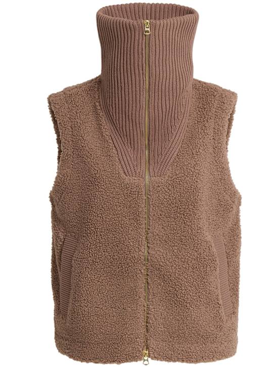 Varley: Aspen knit vest - Ash Taupe - women_0 | Luisa Via Roma