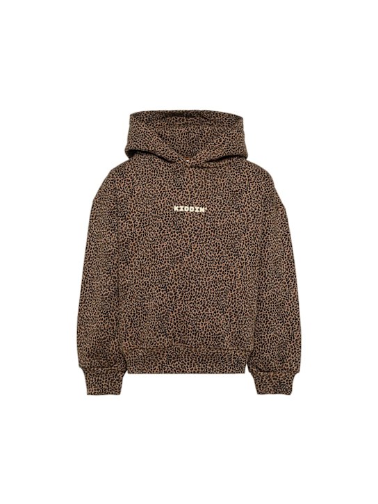 Kiddin: Felpa in cotone - Marrone/Nero - kids-girls_0 | Luisa Via Roma