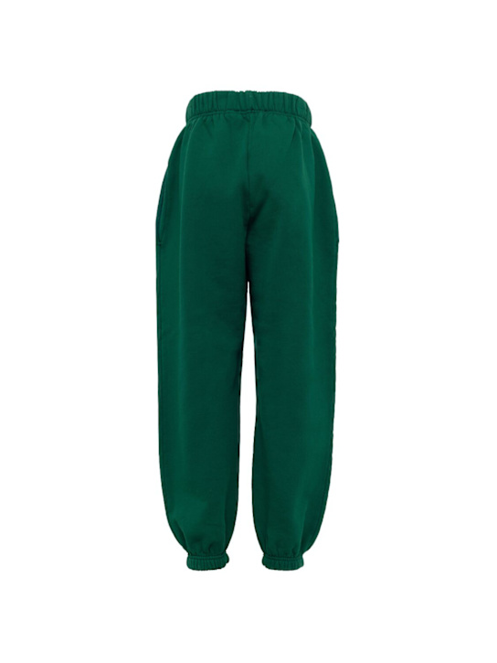 Kiddin: コットンスウェットパンツ - グリーン - kids-girls_1 | Luisa Via Roma