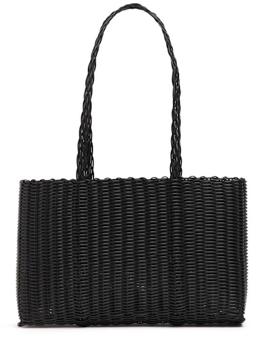 Rayas Collective: Bolso de hombro tejido - Liquorice - women_0 | Luisa Via Roma