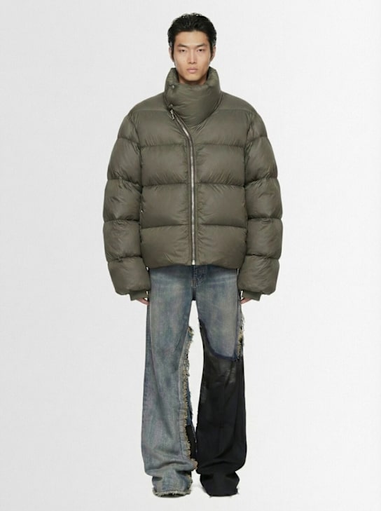 Rick Owens: Turtle尼龙羽绒夹克 - Bosco - men_1 | Luisa Via Roma